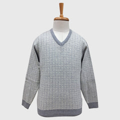 MEN'S ACRO WOOL FULL SLEEVES V NECK SWEATER