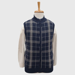 MEN'S SLEEVELESS FULL ZIP SWEATER