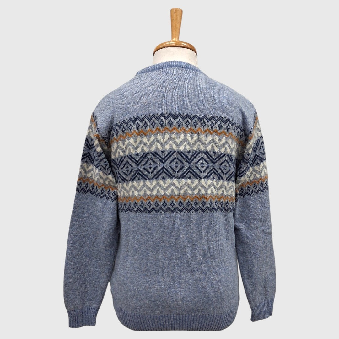 MEN'S LAMB'S WOOL PULLOVER CREW NECK