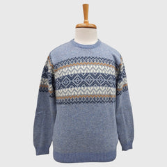 MEN'S LAMB'S WOOL PULLOVER CREW NECK