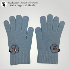 GLOVES TOUCHSCREEN / ACRO WOOL / WOMEN'S