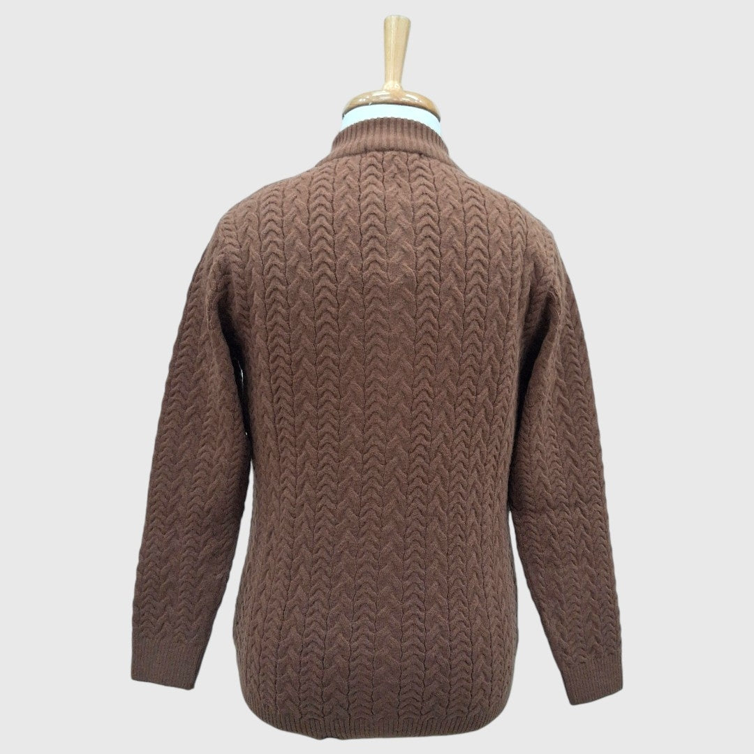 MEN'S FULL ZIP ACRO WOOL SWEATER