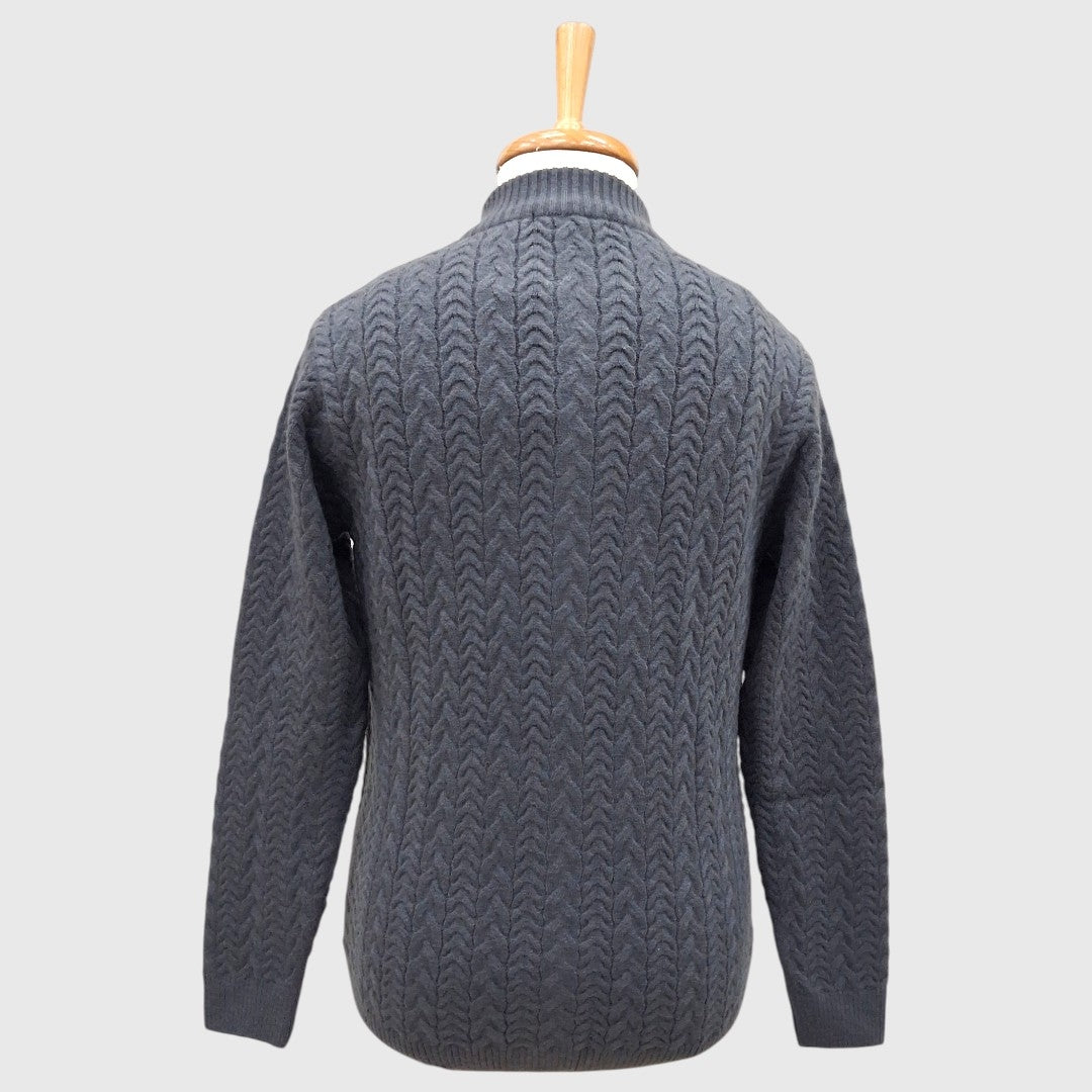 MEN'S FULL ZIP ACRO WOOL SWEATER