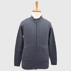 MEN'S FULL ZIP ACRO WOOL SWEATER