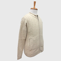 MEN'S FULL ZIP ACRO WOOL SWEATER