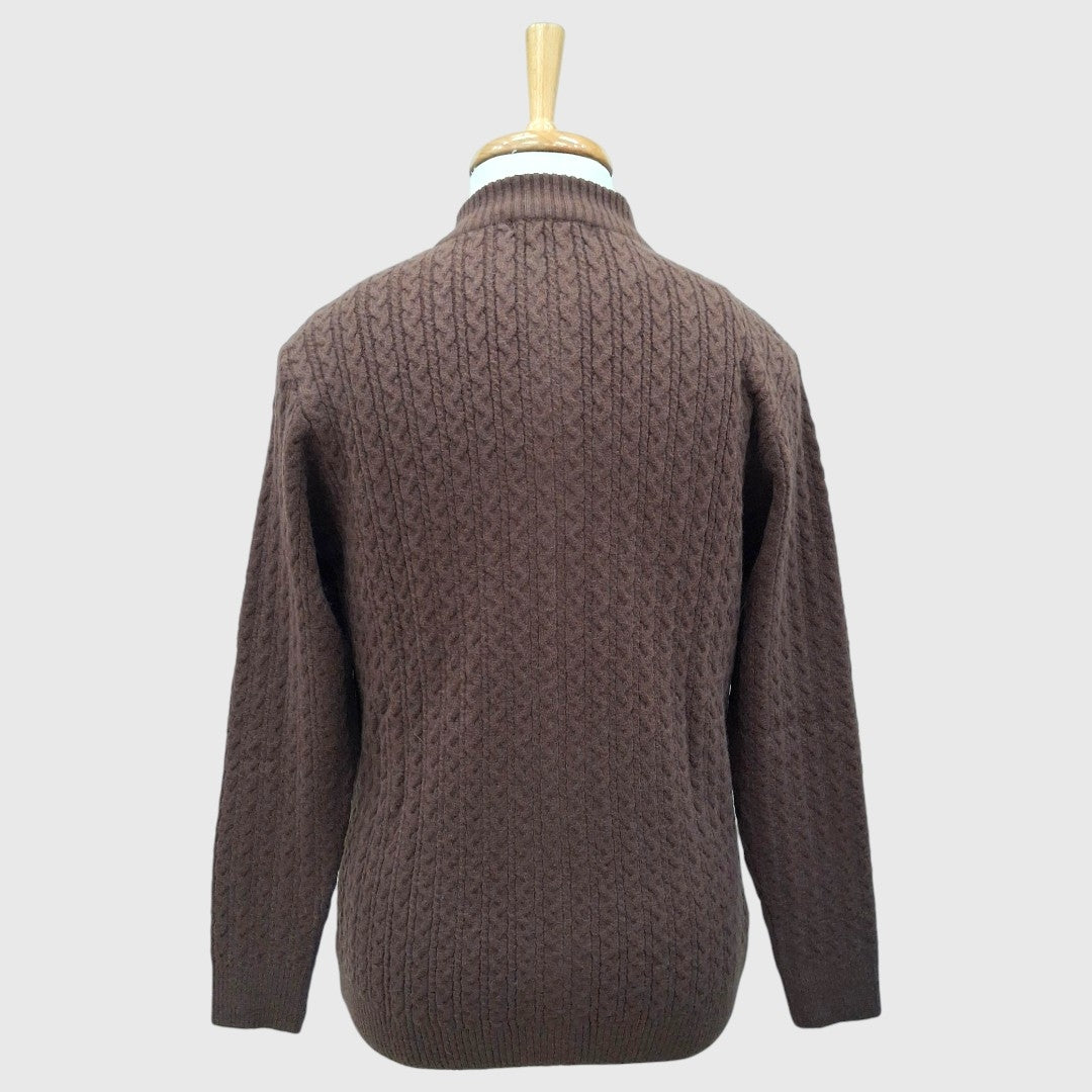 MEN'S FULL ZIP ACRO WOOL SWEATER