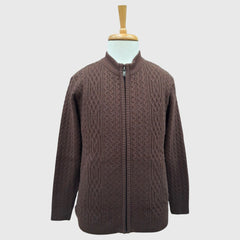 MEN'S FULL ZIP ACRO WOOL SWEATER