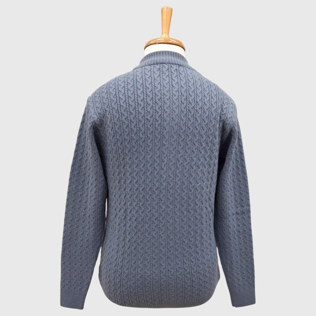 MEN'S FULL ZIP ACRO WOOL SWEATER