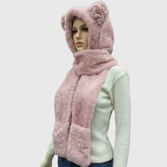 MUFFLER / FUR WITH POCKET / WOMEN'S