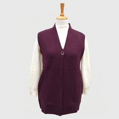 WOMEN'S SLEEVELESS CARDIGAN