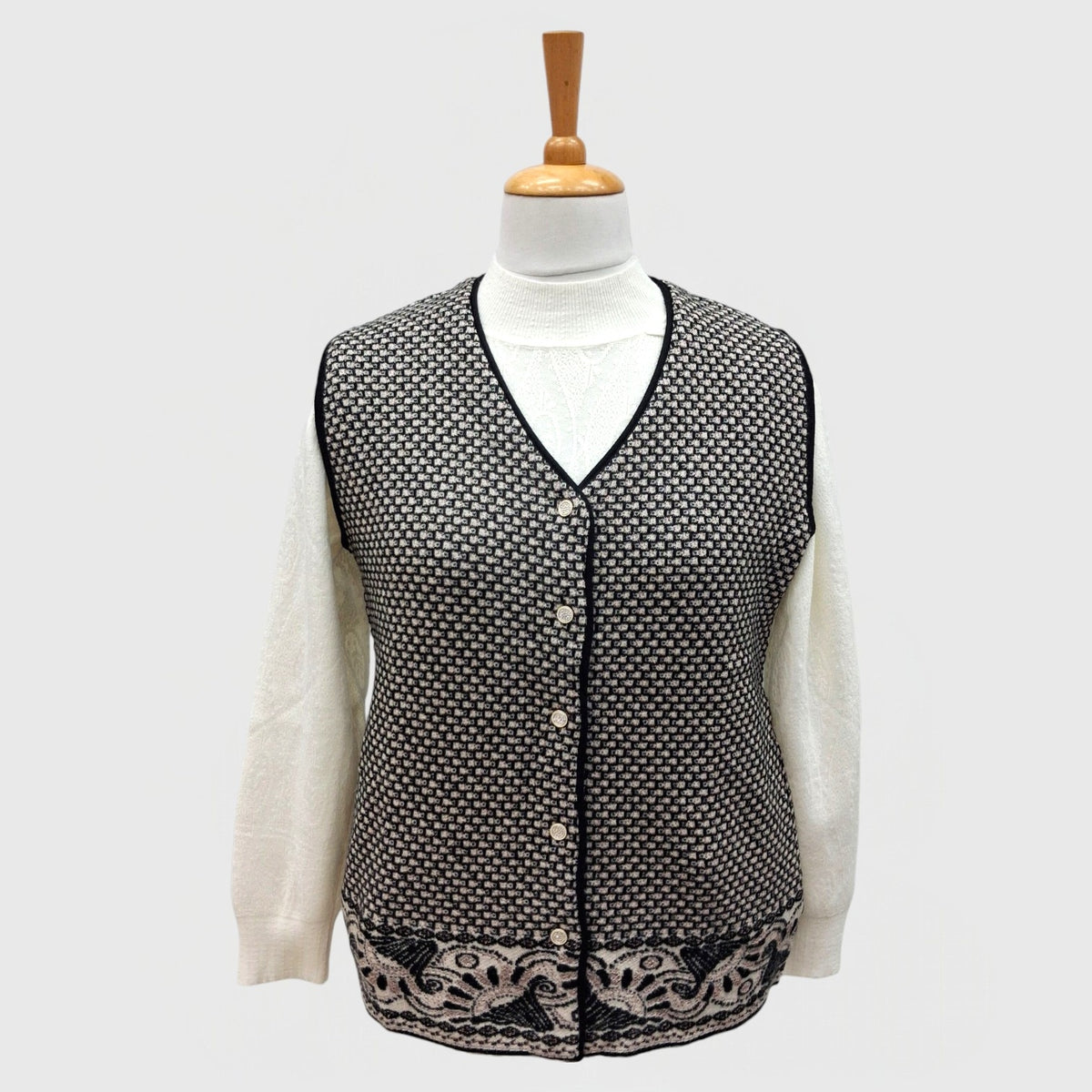 WOMEN'S SLEEVELESS CARDIGAN