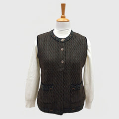 WOMEN'S SLEEVELESS CARDIGAN