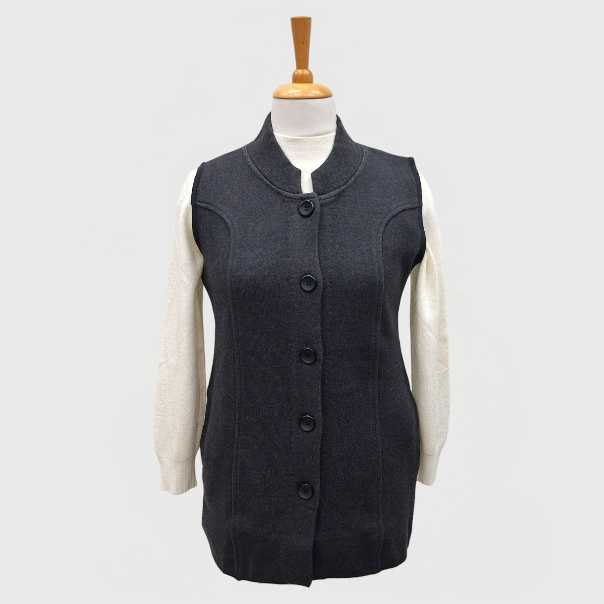 WOMEN'S SLEEVELESS CARDIGAN