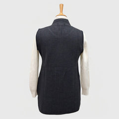 WOMEN'S SLEEVELESS CARDIGAN