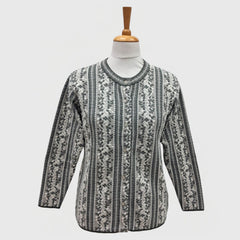 WOMEN'S R NECK CARDIGAN