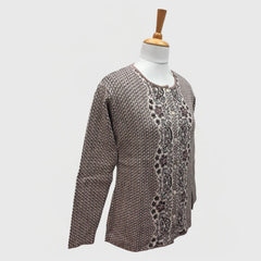 WOMEN'S R NECK CARDIGAN