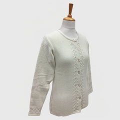 WOMEN'S R NECK CARDIGAN