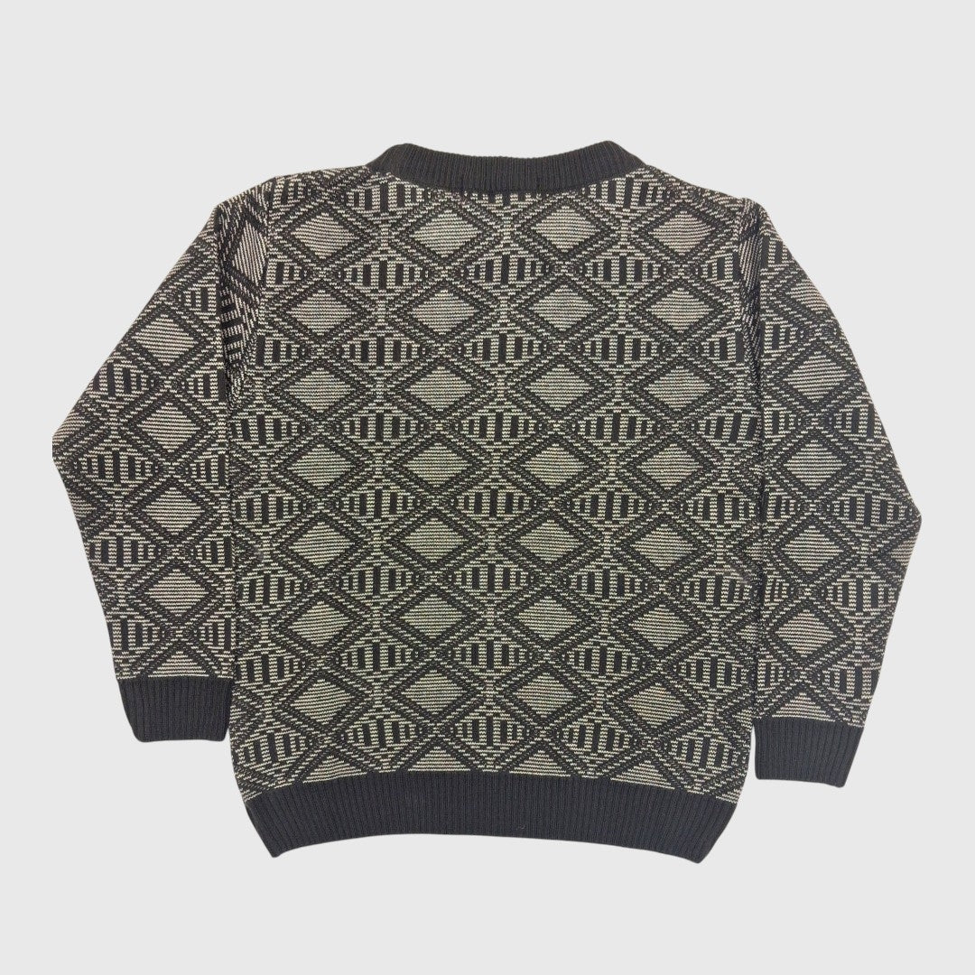 BOY'S R NECK ACRO WOOL SWEATER