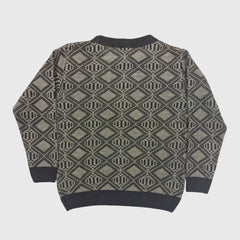BOY'S R NECK ACRO WOOL SWEATER