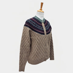 WOMEN'S R NECK CARDIGAN