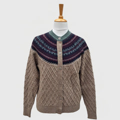 WOMEN'S R NECK CARDIGAN