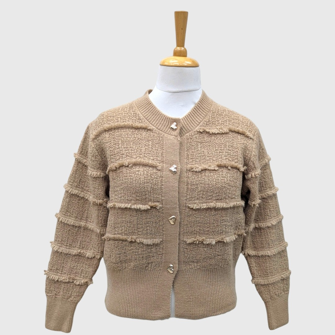 WOMEN'S CROP CARDIGAN ACRO WOOL