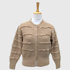 WOMEN'S CROP CARDIGAN ACRO WOOL