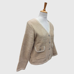 WOMEN'S CROP CARDIGAN ACRO WOOL