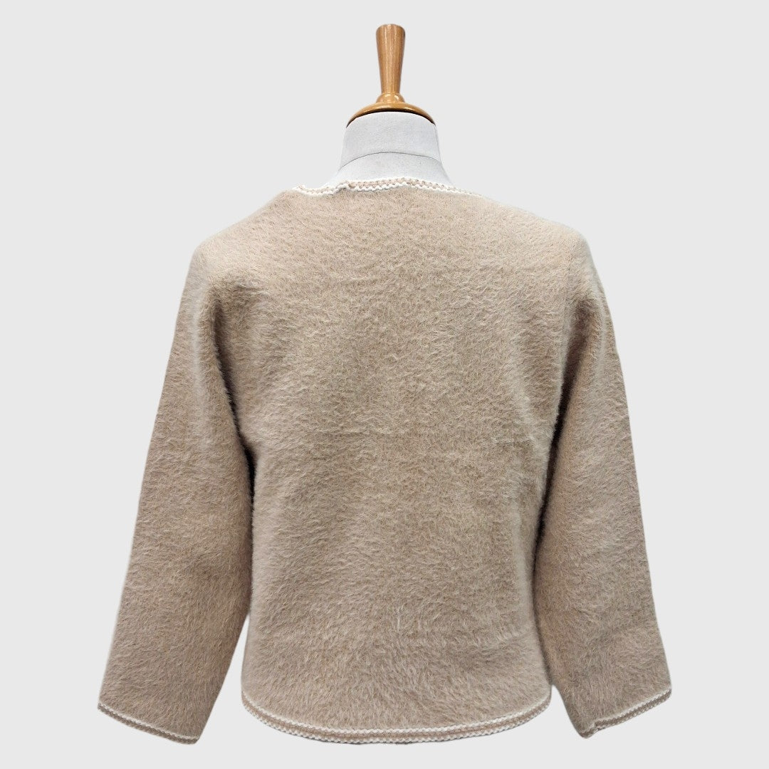 WOMEN'S CROP CARDIGAN ACRO WOOL
