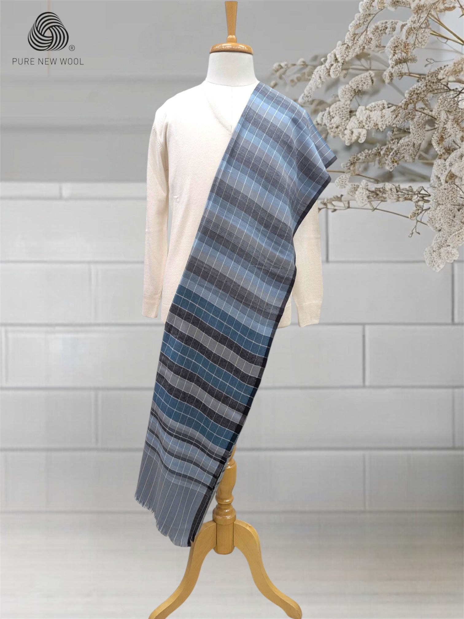 MEN'S SHAWL PURE WOOL