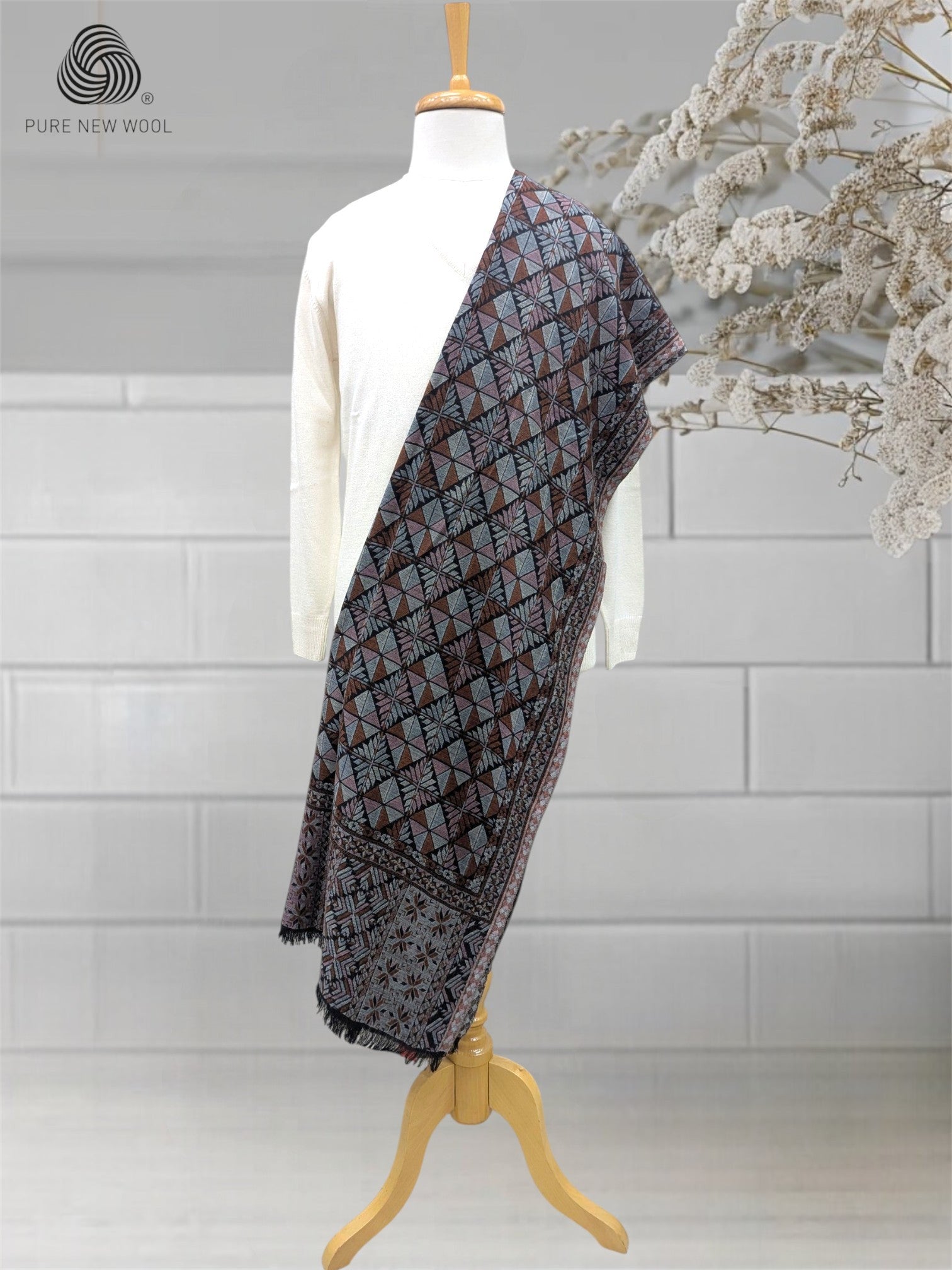 MEN'S SHAWL PURE WOOL