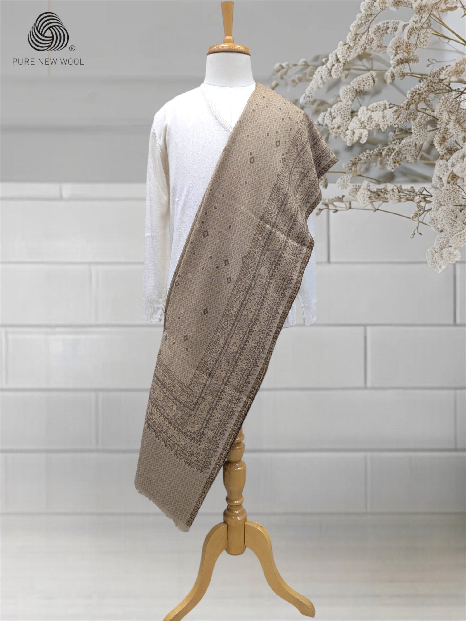 MEN'S SHAWL PURE WOOL