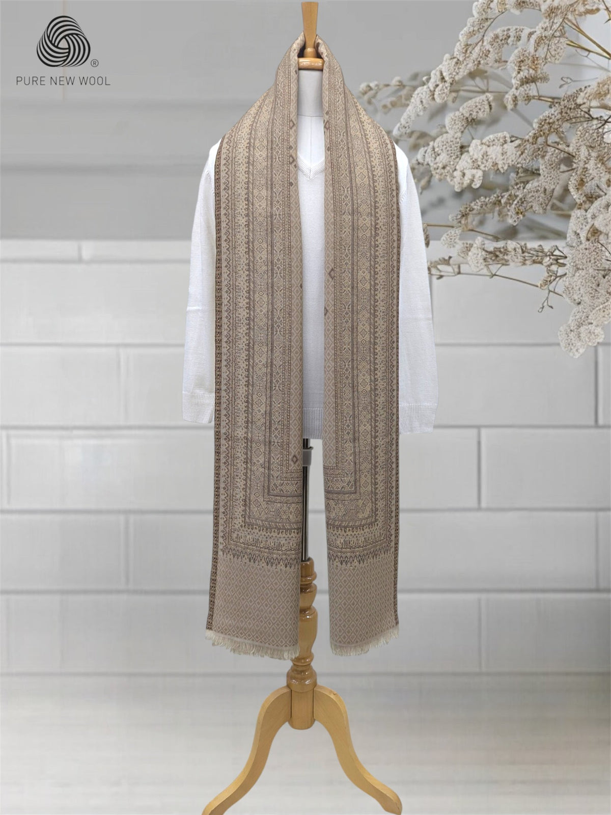 MEN'S SHAWL PURE WOOL