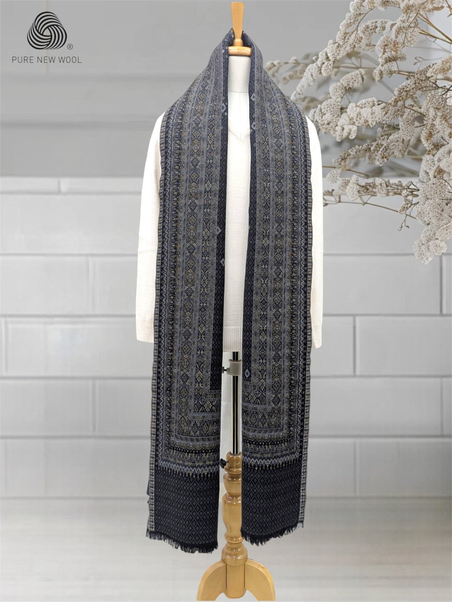 MEN'S SHAWL PURE WOOL