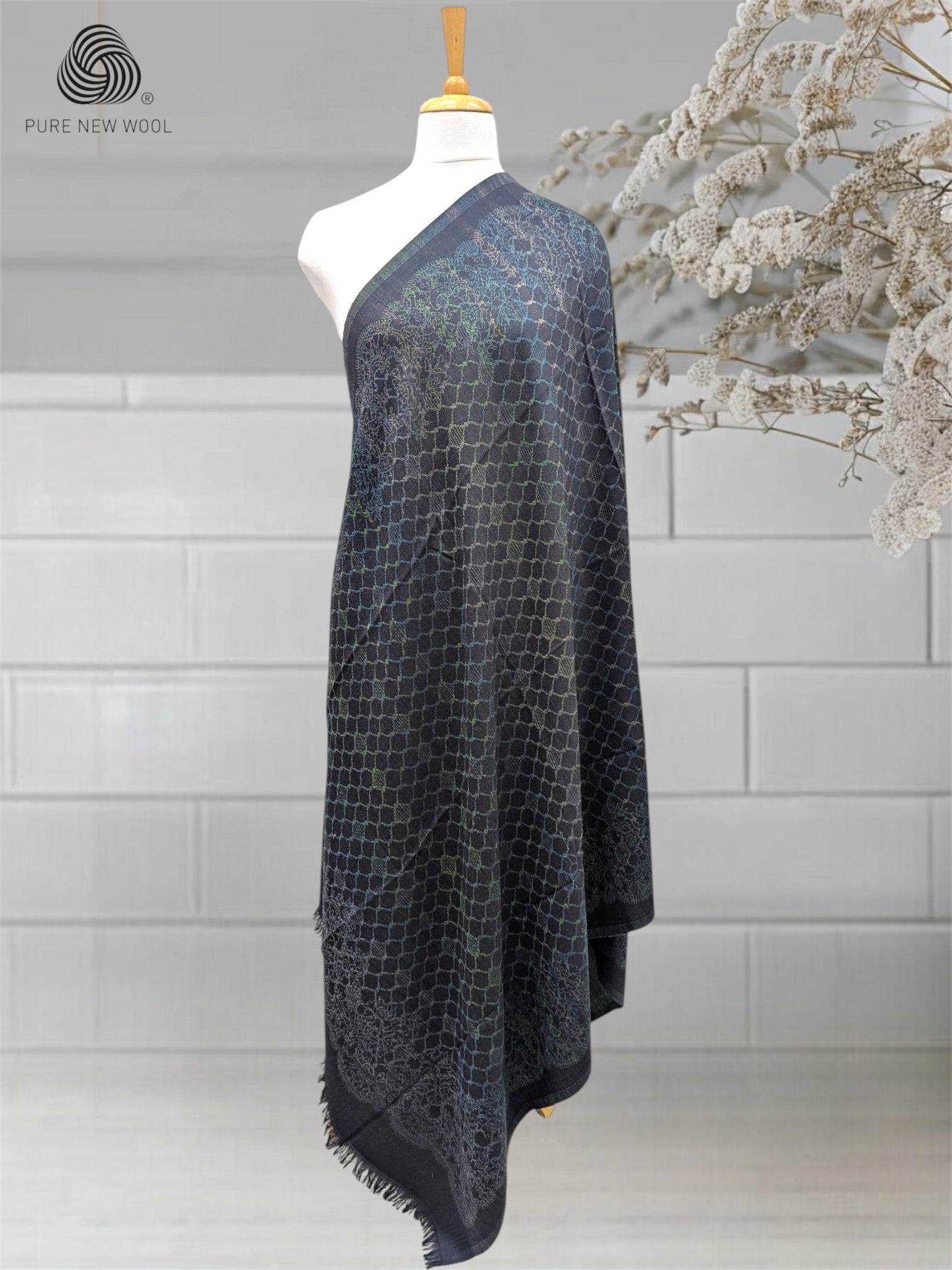 WOMEN'S PURE WOOL SHAWL