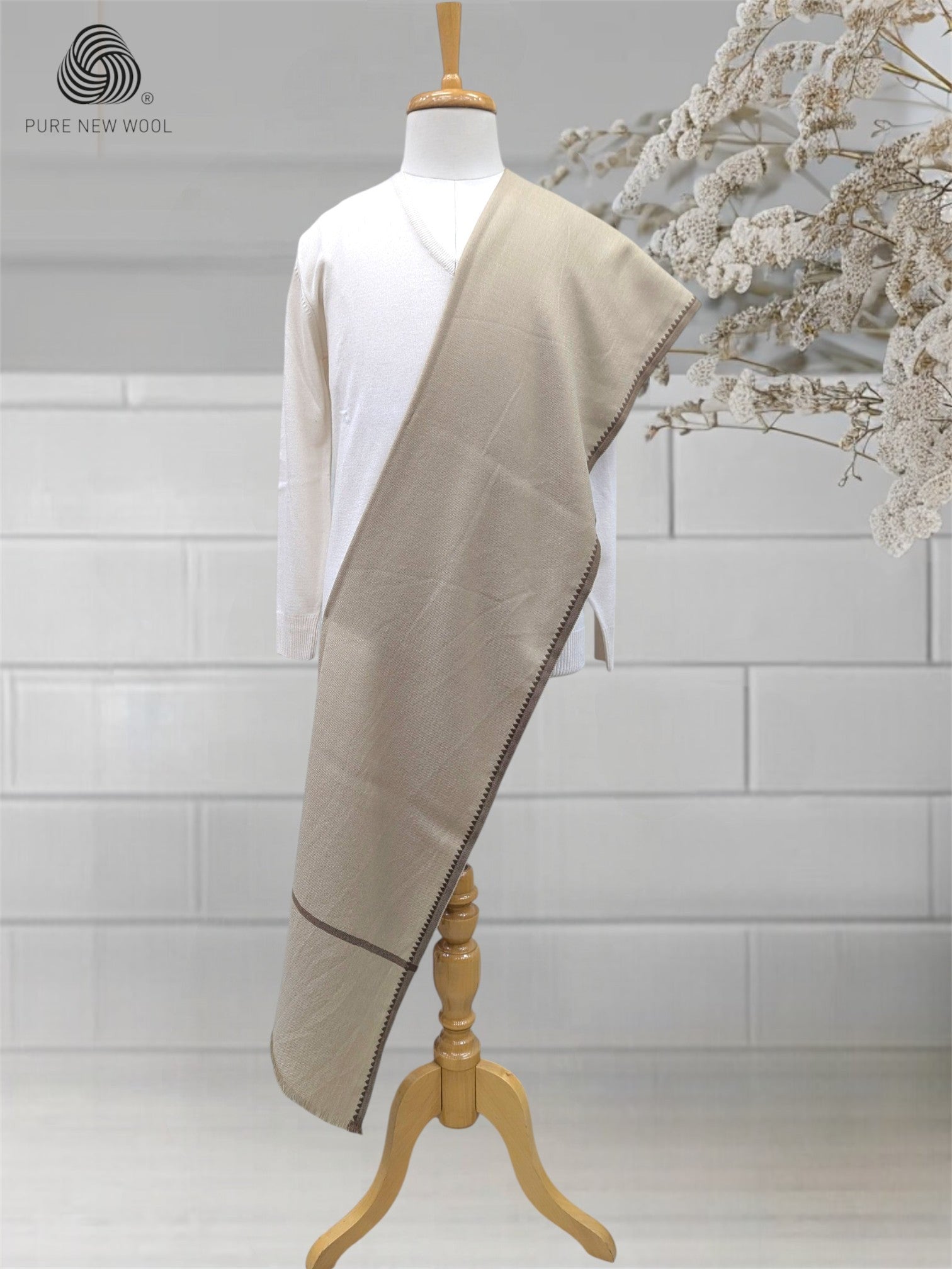MEN'S SHAWL PURE WOOL