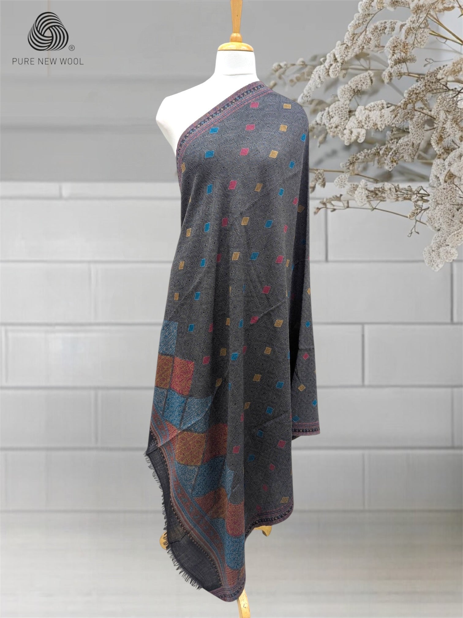WOMEN'S PURE WOOL SHAWL