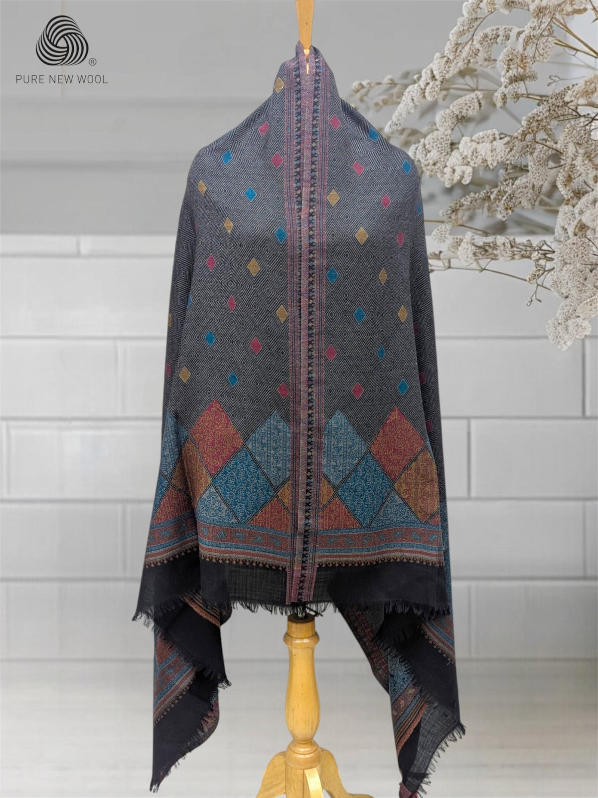 WOMEN'S PURE WOOL SHAWL