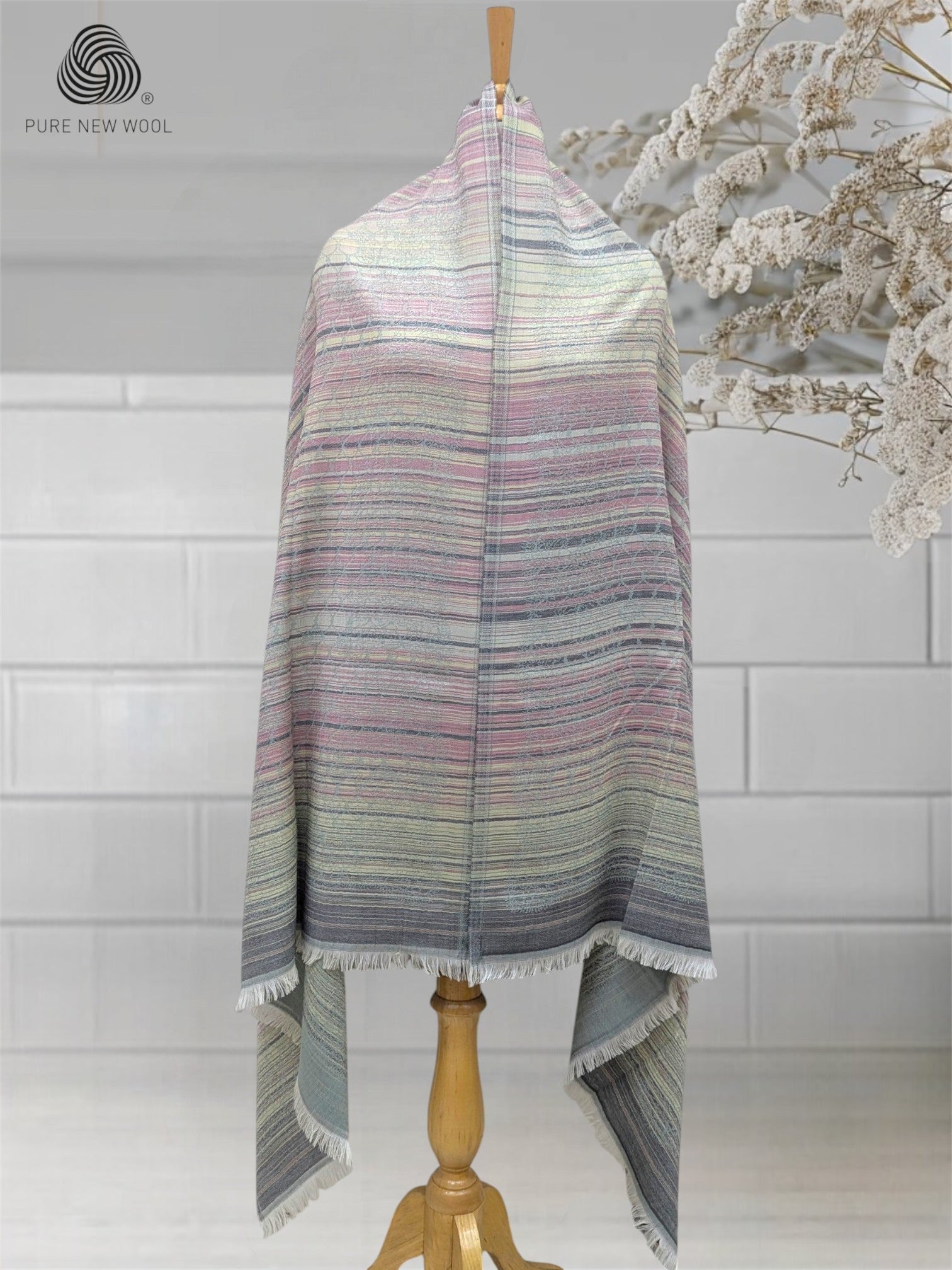 WOMEN'S PURE WOOL SHAWL