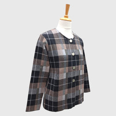 WOMEN'S R NECK CARDIGAN