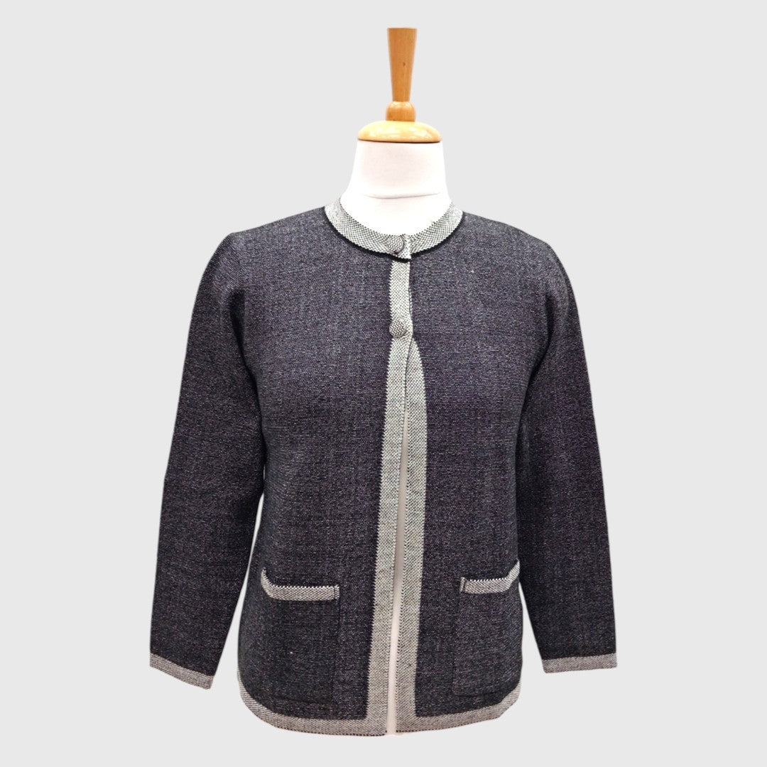 WOMEN'S R NECK CARDIGAN