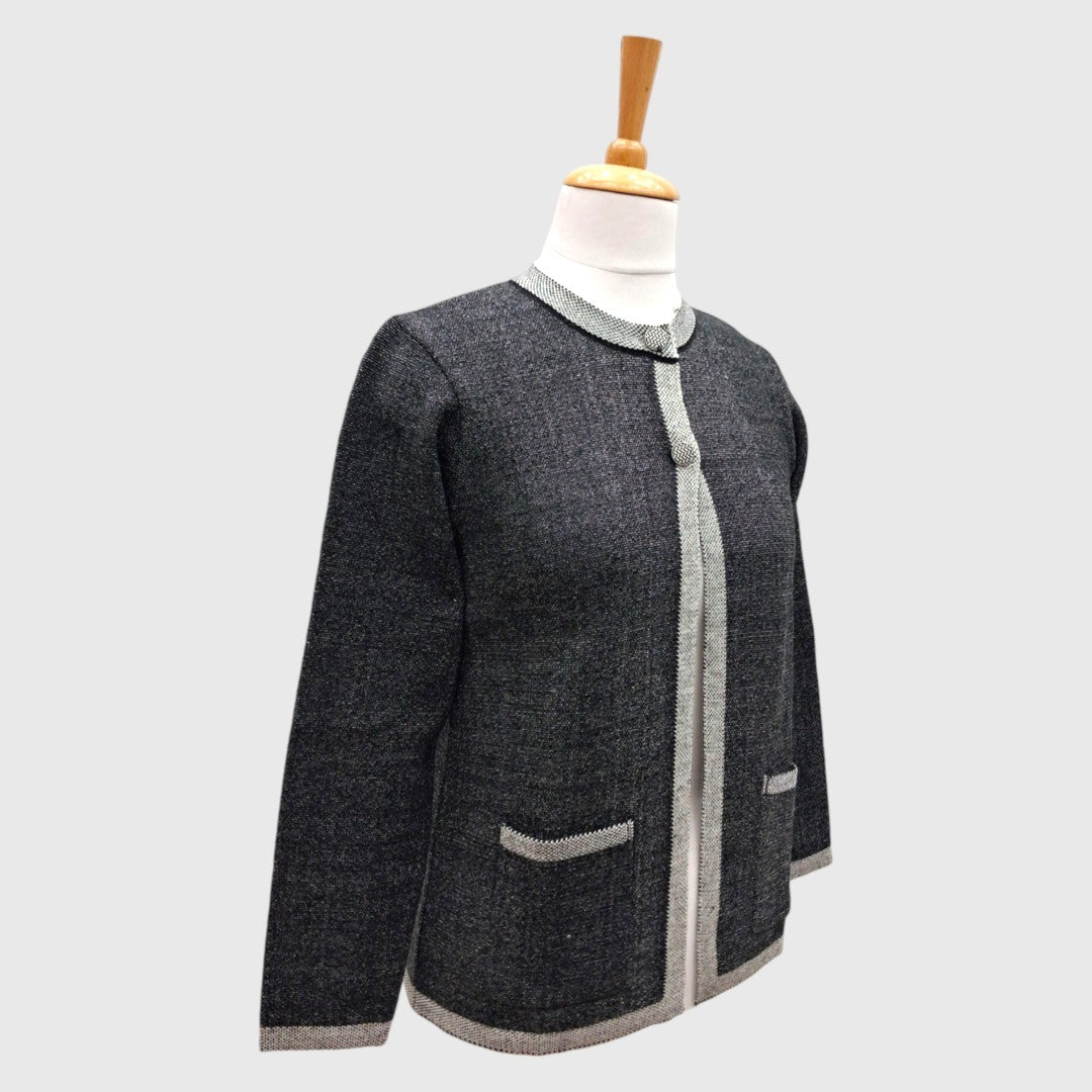 WOMEN'S R NECK CARDIGAN