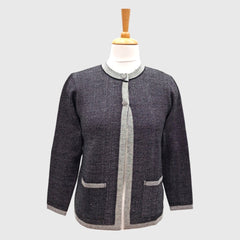 WOMEN'S R NECK CARDIGAN