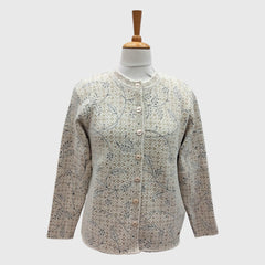 WOMEN'S R NECK CARDIGAN