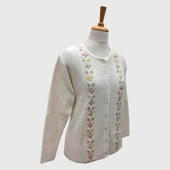 WOMEN'S R NECK CARDIGAN