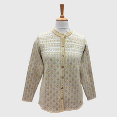 WOMEN'S R NECK CARDIGAN