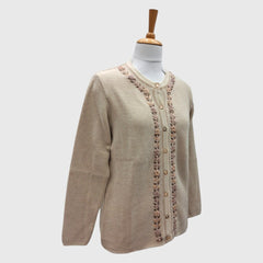 WOMEN'S R NECK CARDIGAN