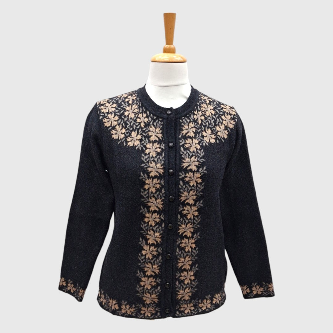 WOMEN'S R NECK CARDIGAN