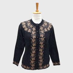 WOMEN'S R NECK CARDIGAN