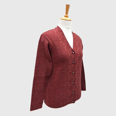 WOMEN'S V NECK CARDIGAN
